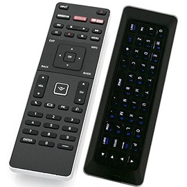 XRT500 Qwerty Keyboard Remote Control with Backlight Compatible with Vizio TV M43-C1 M49-C1 M50-C1 M55-C2 M60-C3 M65-C1 M70-C3 M75-C1 M80-C3 M322I-B1 M422I-B1 M492I-B2 M502I-B1 M552I-B2 M602I-B3 M652I