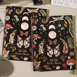 2025-2026 Teacher Planner, Lesson Planner 2025-2026, 8.5" x 11", Jul. 2025 - Jun. 2026, Colorful Monthly Tabs, Inner Pocket