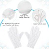 Paxcoo 6 pares de guantes de algodón blancos XL para
