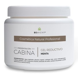 Gel reductor y reafirmante de menta y cafeína 500 g Beohemp