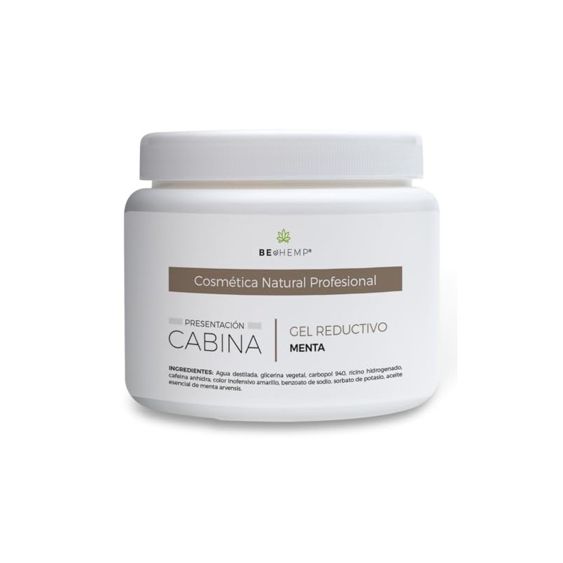 Gel reductor y reafirmante de menta y cafeína 500 g