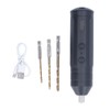 Electric Screwdriver Cordless with 3pcs Twist Drill Bit Tool Set