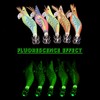 Fishing Squid Lures Kit 10pcs Luminous Squid Jig Shrimp Lure