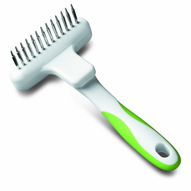 Andis 65735 Flexible Single Row Dog Brush - Removes Unwanted