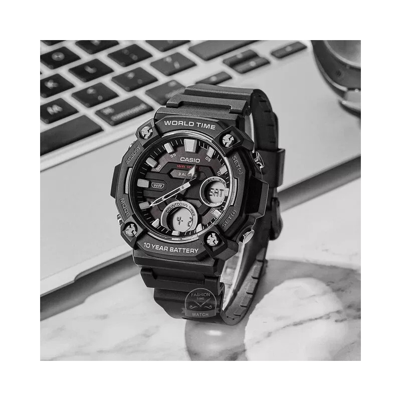 Casio AEQ120W-1AV, Digital/Analog