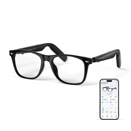 GetD AI Glasses for Men & Women, Smart Glasses Powered by ChatGPT, AI Real-time Translation with 147 languages, 11H Music Play, Bluetooth Glasses with Anti-Blue Light Lens for Daily Use, Travel