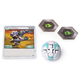 BAKUGAN Baku-storage Case Collectible Action Figures, with extra Basic Ball (Gorthion (White)), for Ages 6 and Up