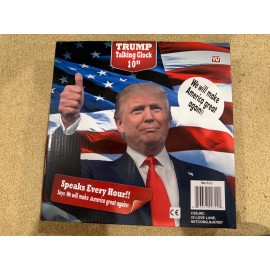 Trump Voice Wall Clock – Fun MAGA Gift for Fans, Patriotic Home Decor