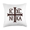 Holy Eastern Christian Orthodox Cross Christogram IC XC NIKA Throw