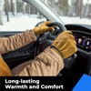 Winter Leather Work Gloves, Warm Thinsulate Lining for Cold Weather