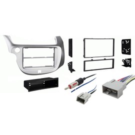 Harmony Audio Radio Install Bundle Fits Honda Fit 2013-2019 with Metra 99-7877S Single Double DIN Dash Kit