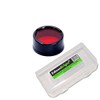 Nitecore Red filter NFR25 with EdisonBright Battery Case for (25.4mm)