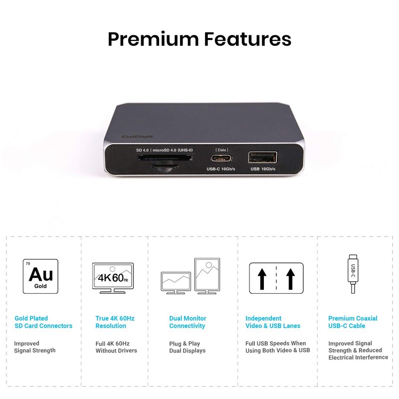 CalDigit USB-C Gen2 10Gb/s SOHO Dock - Up to 4K