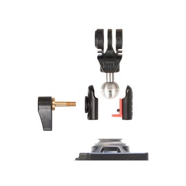 iSHOXS Cobra Swivel Upgrade Module with ABS ProFork, Aluminium Mini Xtension with Ball Joint, Suitable for GoPro and Compatible ActionCams Bicycle Mount