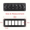 Frentaly 6-GANG TOGGLE SWITCH SWITCH METAL PANEL FOR RV CAR