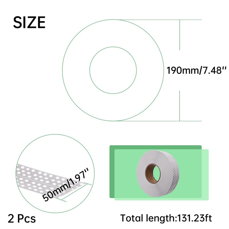 AnRui Drywall Corner Bead Self-Adhesive - Drywall Corner Tape 1.97"