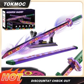 【TOKMOC】DemonSlaye Building Block Set with Stand,Handmade Cosplay Anime Toy,Collecting Building and Gifting Model for Anime fans,Home Decoration,For aged 12 and above,Stress relief toy:_66015 Kochou Shinobu(798 Pieces)