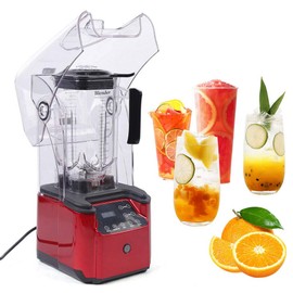 Gdrasuya10 Commercial Blender Juicer Smoothie Maker with Soundproof Cover, 2.2L Capacity, 2200W Powerful Motor, Smart Touch Screen, Wide Application