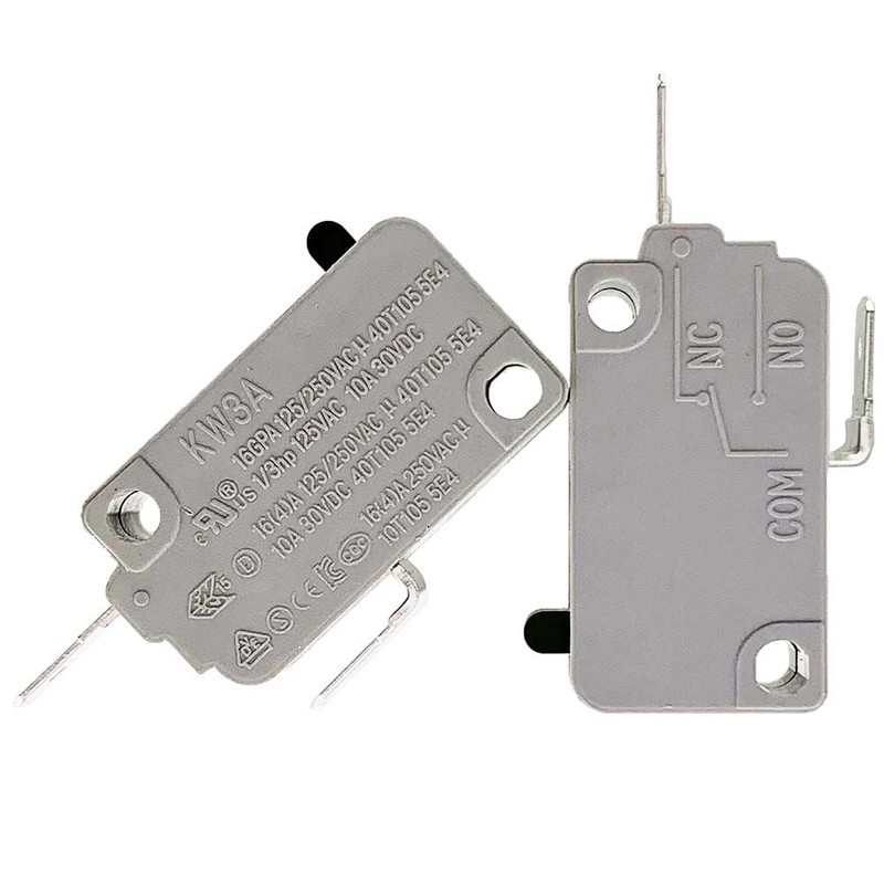 YOLISTIC 2Pcs KW3A Normally Close Microwave Oven Door Micro Switch