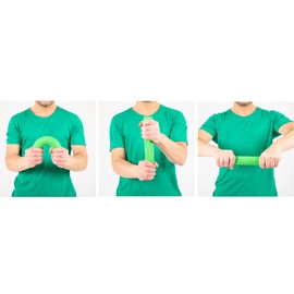 GIMA - Stable Bending Bar, Rehabilitation, Exercises, Hand, Wrist, Elbow, Forearm, Green, Resistance Level Medium
