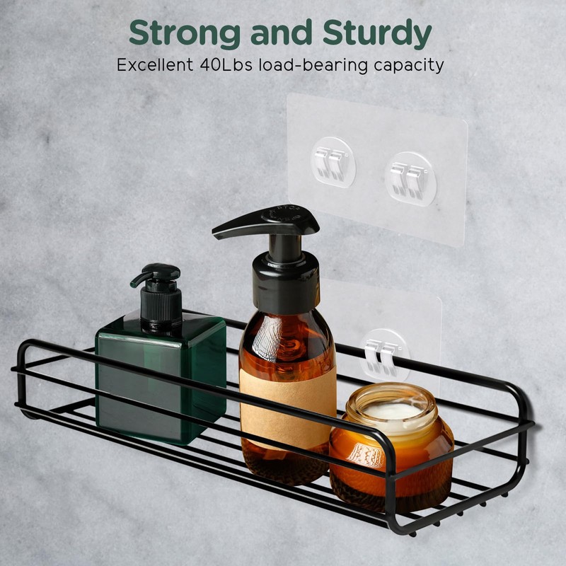 SMLBJUTE 10 Pack Shower Caddy Adhesive Replacement, Heavy Duty Waterproof