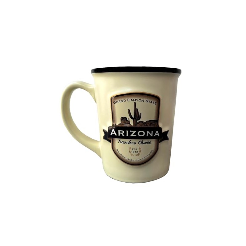 Americaware Arizona 18oz Emblem Mug - Beige
