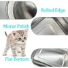 Kitten Litter Box with 1 Scoop,Stainless Steel Small Litter Box,