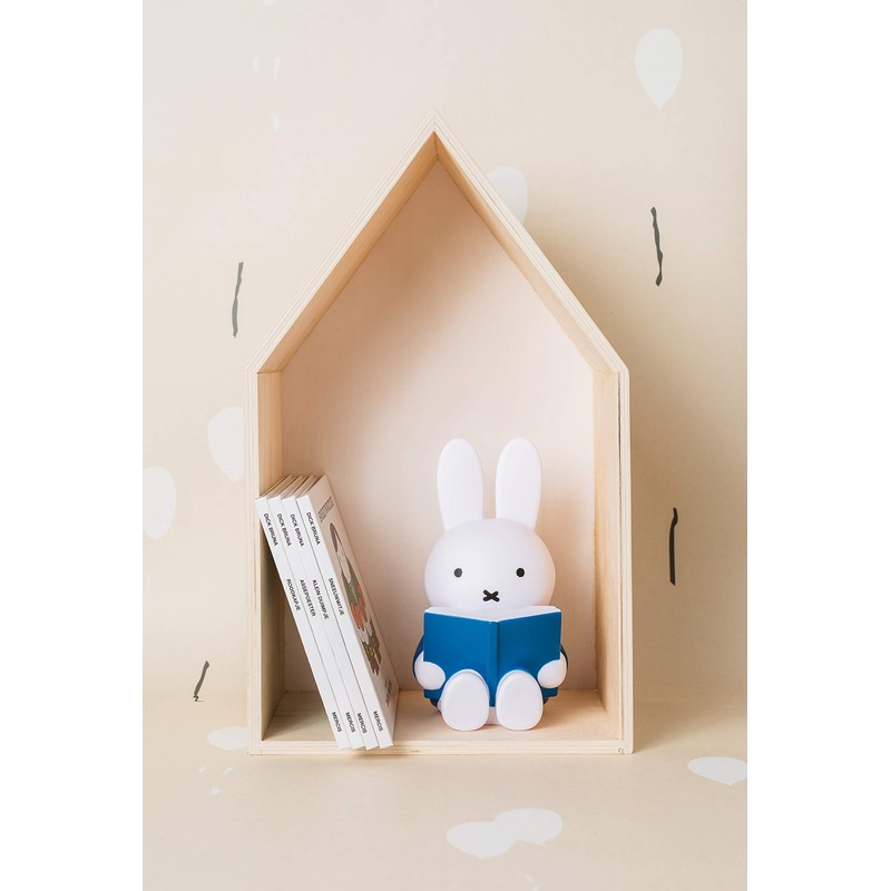 ATELIER PIERRE 090975 Blue Reading Miffy Money Bank, Width 3.9