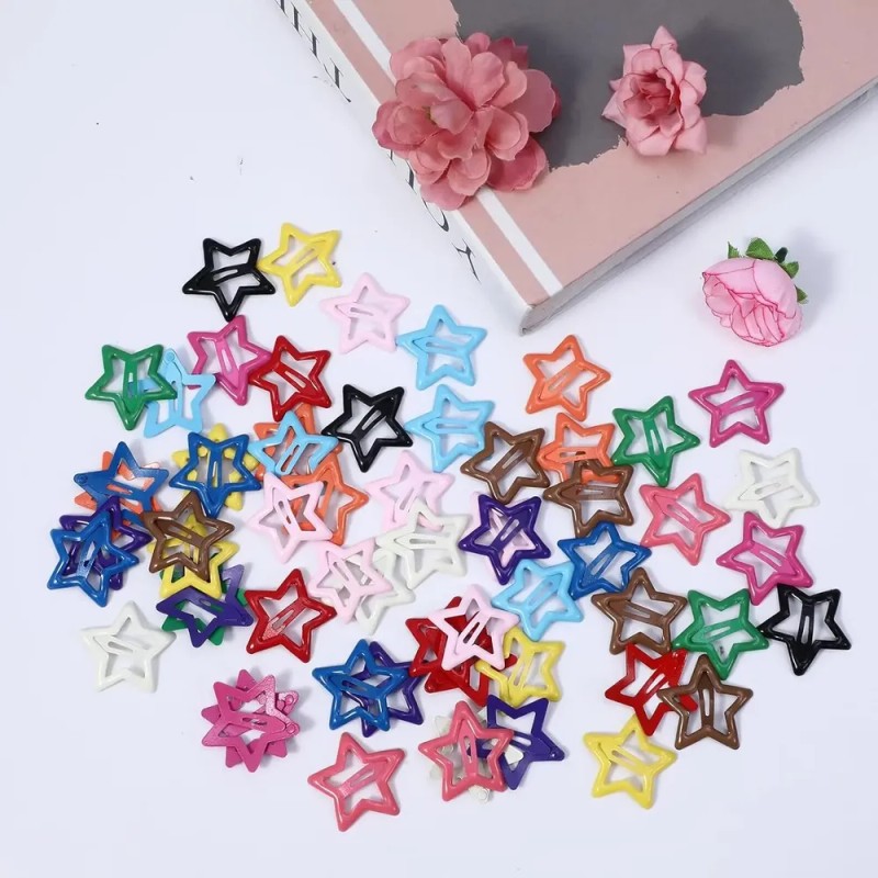 100 Horquillas Estrella Multicolor Iyouwei