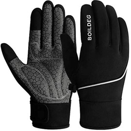BOILDEG Cycling Gloves Outdoor Windproof Touchscreen Anti-slip Shock-absorbing Pad Bicycle Biking Gloves for Men & Women