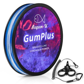 GumPlus 8X Stealth Braided Fishing Line 150 Yards / 100 LB Abrasion Resistant Superline Zero Stretch & Smaller Diameter Confuse & Catch Big Fish Better in Saltwater & Freshwater (Navyblue)