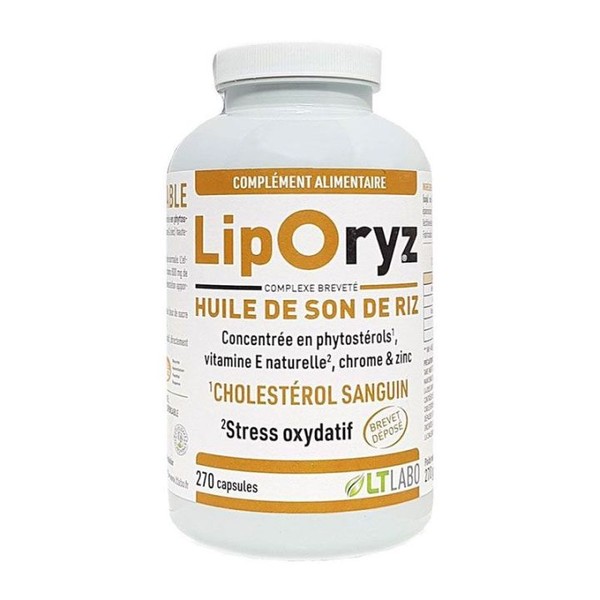 LT Labo Liporyz Huile de Son de Riz 270 Capsules
