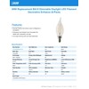 Feit Electric 60W Equivalent Candelabra LED Light Bulb, Dimmable, E12