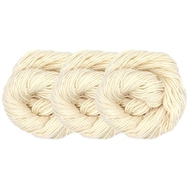 JubileeYarn - Hilo sin teñir, 100% lana superlavado, 100 g/218 yardas, paquete de 3