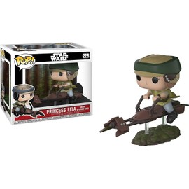 Funko 23253 Pop Deluxe: Leia on Speeder Bike Collectible Vinyl Figure (Styles May Vary)