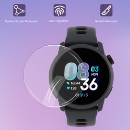 Watch Screen Protector for Garmin Bounce 2 and Silicone Case Cover green