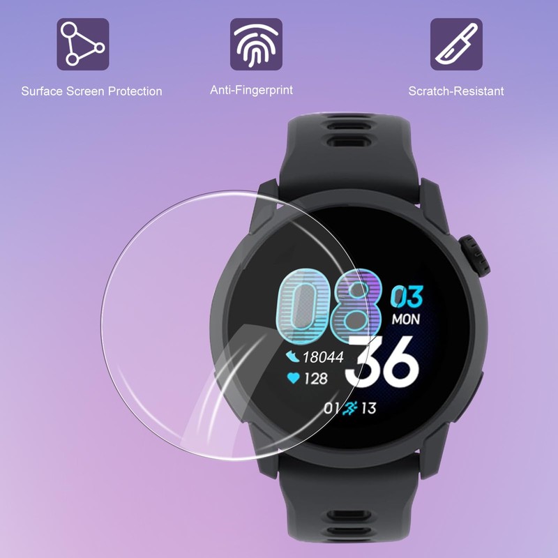 Watch Screen Protector for Garmin Bounce 2 and Silicone Case