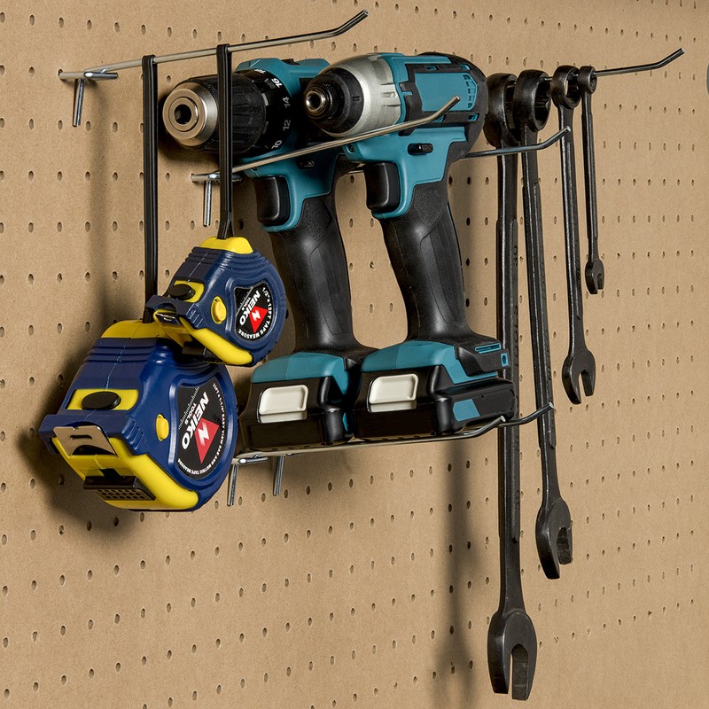 Neiko 53104A 8” Pegboard Hook Organizer Kit, 50 Pack, Hanging