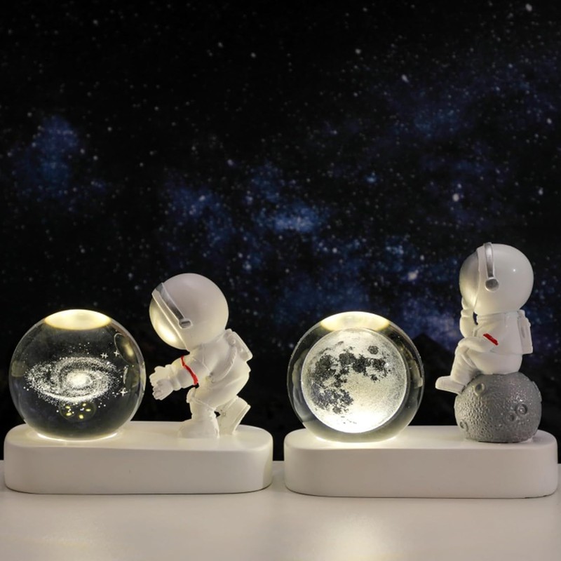 3D Planetary Models Night Light, Crystal Ball Night Light, Astronaut