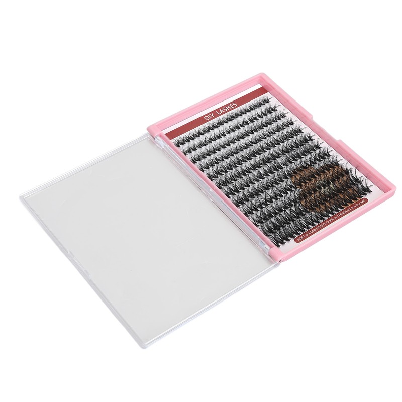 DIY Lash Extension Kit 240pcs Individual Eyelash 10‑16mm Clusters Eyelash