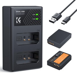 K&F Concept LP-E10 Dual USB Charger for Canon LP-E10 and Canon EOS Rebel T3 T5 T6 T7 Kiss X50 Kiss X70 EOS 1100D EOS 1200D EOS 1300D EOS 2000D EOS 4000D Digital Camera Battery