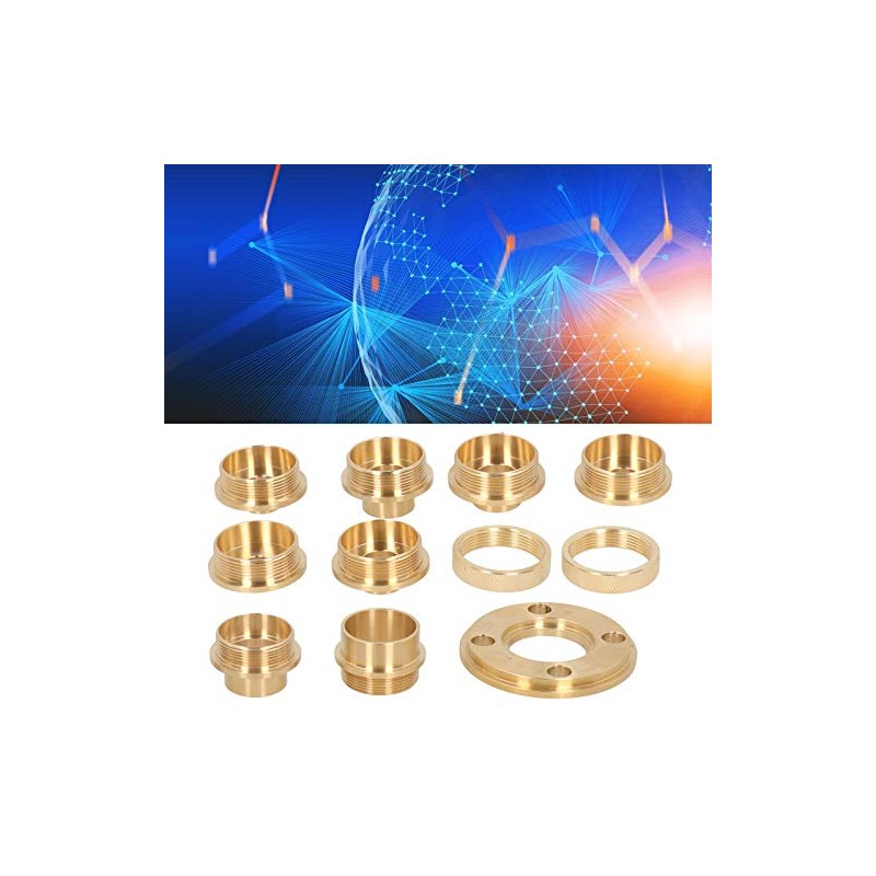 11Pcs/Set Router Template Guide Set - Brass Template Router Guides