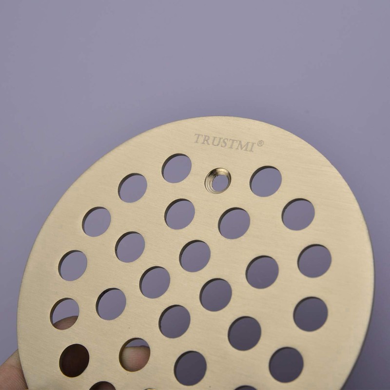 TRUSTMI 4 1/4-inch Screw-in Style Shower Drain Grate Replacement Cover