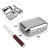 TEMLUM Portable Ashtray, Stainless Steel Butt Holder, Stylish, Lightweight, Convenient,