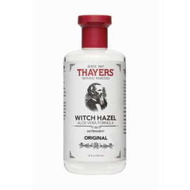 THAYERS Witch Hazel and Aloe Vera Original Astringent 12 Pound Oz (2 Pack) Natural Witch Hazel / 타이어스 위치 헤이즐과 알로에 베라 오리지널 아스트링겐트 12파운드 오즈(2팩) Natural Witch Hazel