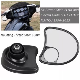 Unbranded Black Fairing Mount Mirrors For Harley Tri Glide Ultra Classic FLHTCUTG 09–13 US