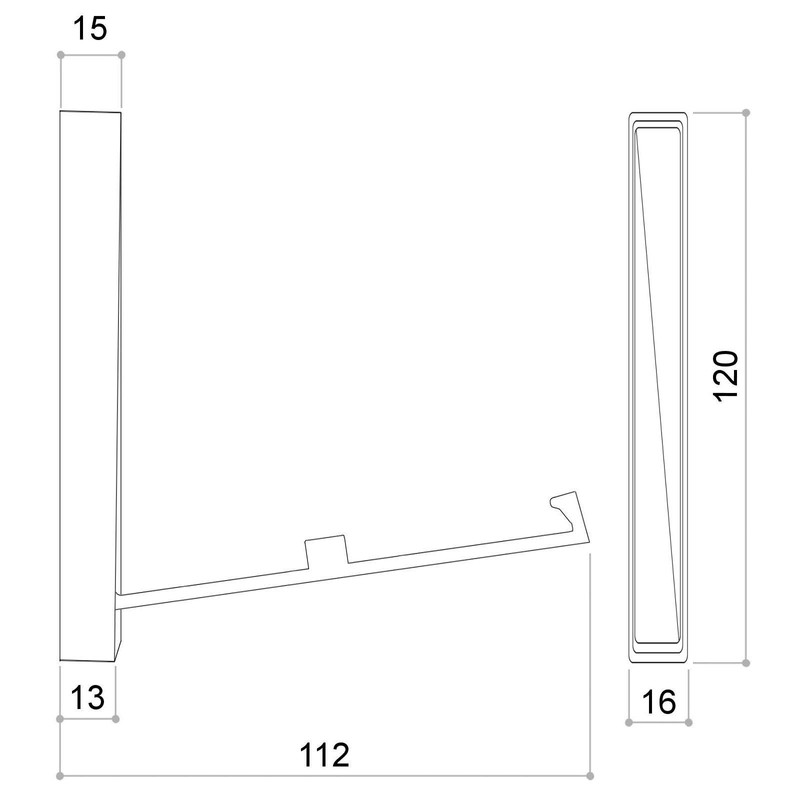 SO-TECH BARI Folding Hook 120 x 16 x 15 mm