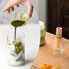 LamChyar Matcha Bowl with Spout, Matcha Whisk Holder, Glass Matcha