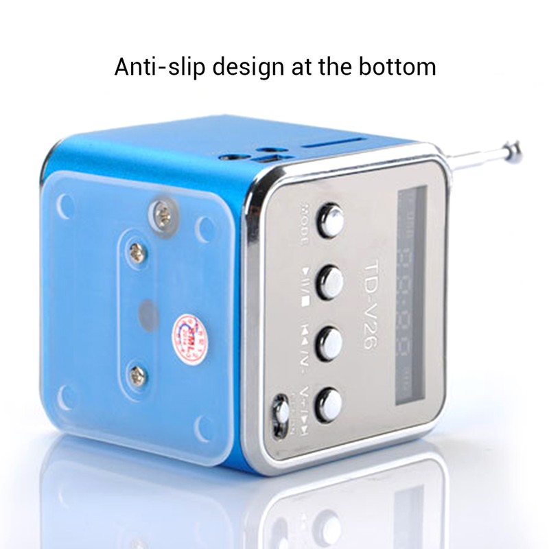 Portable TD V26 Digital Radio Speaker Mini FM Radio Receiver
