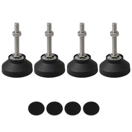 CNBTR Adjustable Furniture Glides 50mm Dia Table Desk Leveling Foot Leg M8 Pack of 4